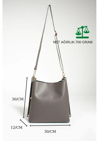 Fiona Bag Kadın Omuz Çantası Gri