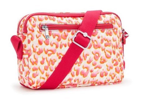 Kipling Abanu M Latın Cheetah Kadın Omuz Çantası Pembe