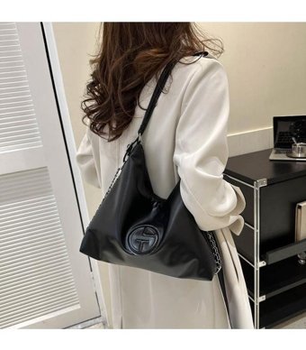 Layla Büyük Kapasiteli Tote Omuz Banliyö Oak Kadın Omuz Çantası Gri