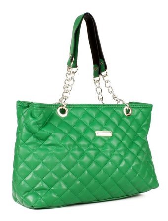 Luwwe Bag'S Yarı Zincir Tasarım Kapitoneli 10553 Kadın Omuz Çantası Yeşil