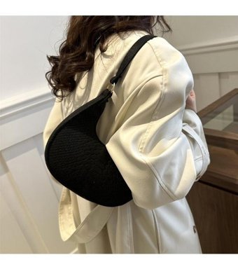 Layla Moda Hilal Retro Kadın Omuz Çantası Haki