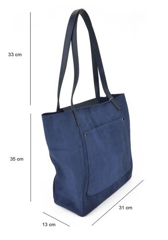 Ziya Hakiki Deri Shopper 133979Z5 Kadın Omuz Çantası Lacivert