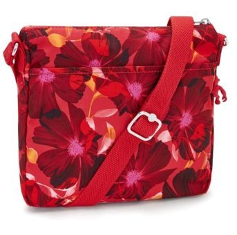 Kipling Sebastian Poppy Floral Kadın Omuz Çantası Pembe