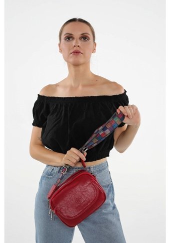 Hnb Madame Vera Mv028 Kırm Kadın Omuz Çantası Kırmızı