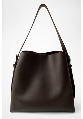 Modhy Nomu Toka Detaylı Shopper Acı Kadın Omuz Çantası Acı Kahverengi