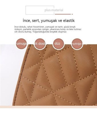 Eternal Luck Yeni Şık Runge Zincir Haki Kadın Omuz Çantası Haki
