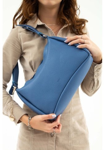 Tamer Tanca Jean 363 8089 Bn Sk2223 Jean Kadın Omuz Çantası Mavi