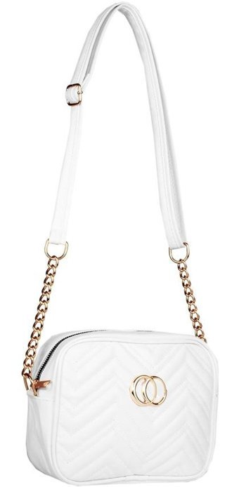 Luwwe Bag'S Yarı Zincir 20551 Kadın Omuz Çantası Beyaz
