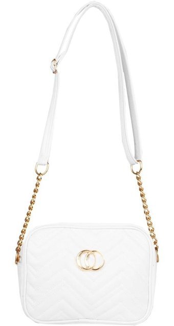 Luwwe Bag'S Yarı Zincir 20551 Kadın Omuz Çantası Beyaz