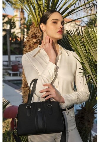 U.S. Polo Assn. Us23662 Kadın Omuz Çantası Siyah