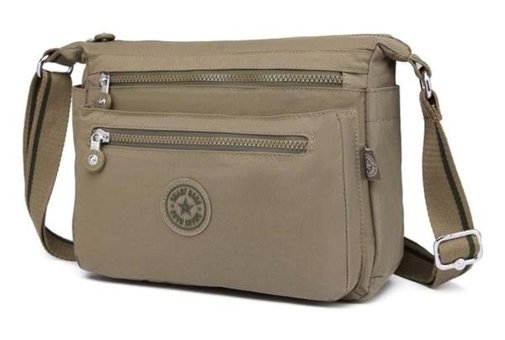 Smart Bags Krinkıl Kumaş SmKadın Omuz Çantası Kahverengi