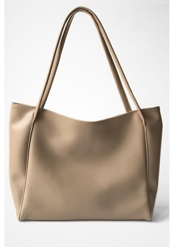 Modhy Nou Çift Saplı Shopper Krem Kadın Omuz Çantası Krem