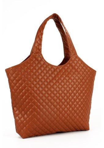 Luwwe Bag'S Kapitoneli Y S L Kesim Büyük Boy 1729 Kadın Omuz Çantası Taba