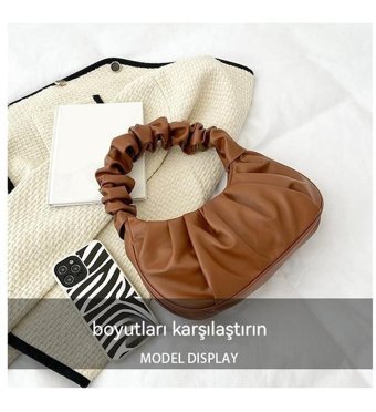 Forestbird Moda Hong Kong Tarzı Basit Kadın Omuz Çantası Beyaz