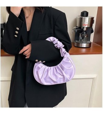 Forestbird Moda Hong Kong Tarzı Basit Kadın Omuz Çantası Beyaz