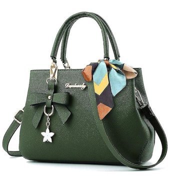 Alibee İş Bag Ladies Tasarımcısı Sahte Deri Omuz Tote Kadın Omuz Çantası Yeşil
