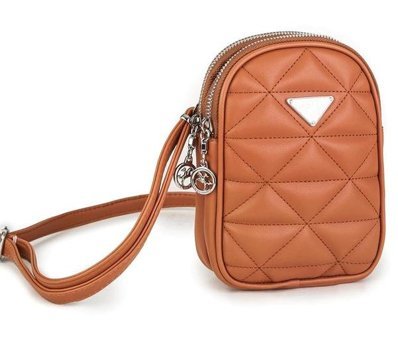 Grande Nas Bag1227 Kapitone Bölmeli Kol Mini Kadın Omuz Çantası Taba