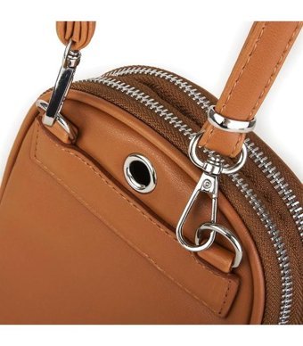 Grande Nas Bag1227 Kapitone Bölmeli Kol Mini Kadın Omuz Çantası Taba