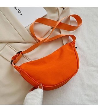 Carrier Naylon Malzeme Moda Kadın Omuz Çantası Kahverengi