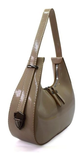Swessa Deri Baget Cherry Bag Kadın Omuz Çantası Vizon