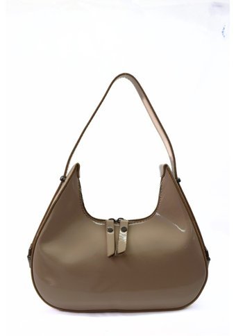 Swessa Deri Baget Cherry Bag Kadın Omuz Çantası Vizon