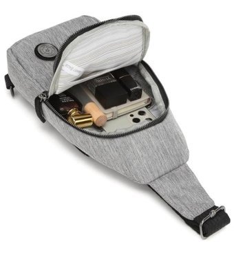 Smart Bags Kırçıllı Kumaş Body Bag 1239 Kadın Omuz Çantası Siyah
