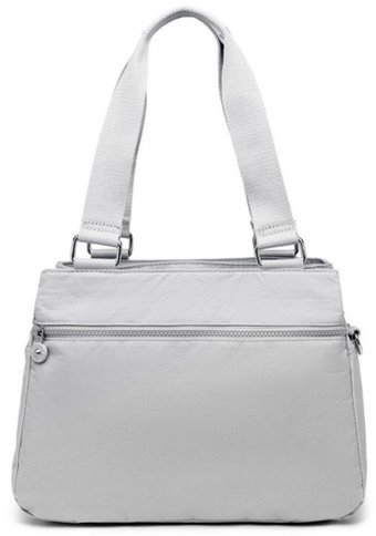 Smart Bags 1125 Krınkle Kumaş Kadın Omuz Çantası Gri