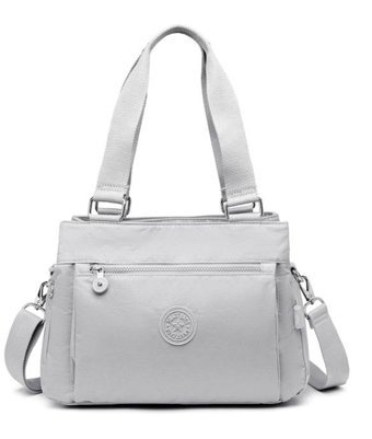 Smart Bags 1125 Krınkle Kumaş Kadın Omuz Çantası Gri
