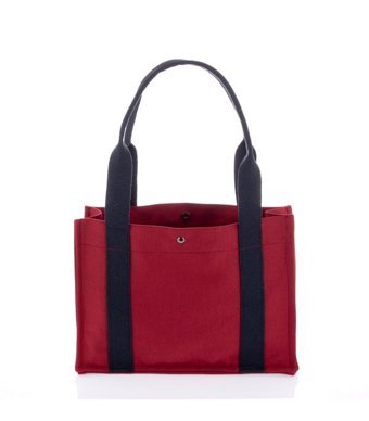 Miaju Kanvas Tote Bag Kadın Omuz Çantası Bordo