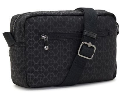 Kipling Albena Küçük Sıgnature Kadın Omuz Çantası Siyah