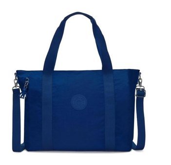 Kipling Asseni Büyük Boy Deep Kadın Omuz Çantası Mavi