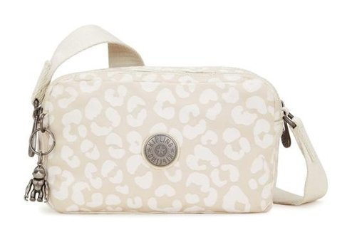 Kipling New Milda Cheetah J Kadın Omuz Çantası Beyaz
