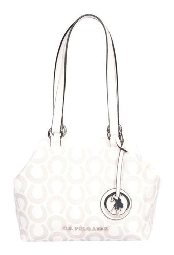 U.S. Polo Assn. Us23203 Kadın Omuz Çantası Beyaz - Gri
