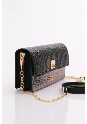 Dgn 0451745R9603 Mini Kadın Omuz Çantası Siyah