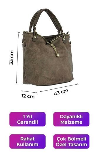 Kriste Bell Taupe 26422 Kadın Omuz Çantası Haki