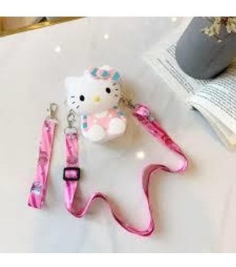 Piraye Gift Hello Kitty Silikon Kadın Omuz Çantası Beyaz
