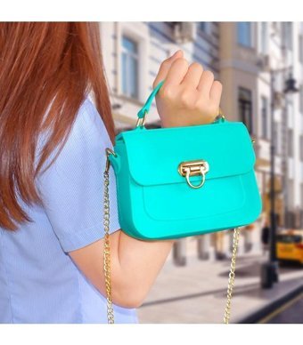 Boutiques Retro Küçük Kare Kadın Omuz Çantası Mavi