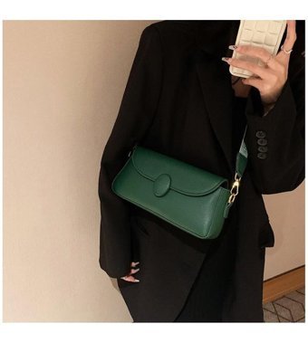 Forestbird Çok Yönlü Retro Küçük Kare Kadın Omuz Çantası Beyaz