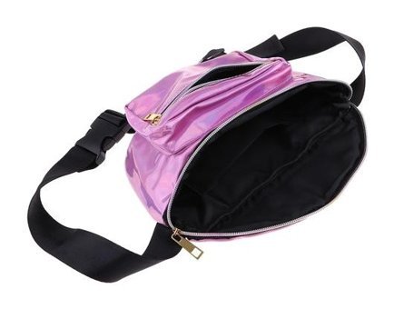 Magideal Suntek Unisex Spor Bel Fanny Paketi Koşu Para Kadın Omuz Çantası Pembe