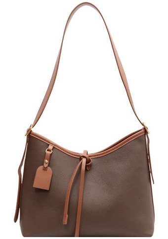 Alibee Moda Tote Üst Saplı lı Şık Kadın Omuz Çantası Kahverengi