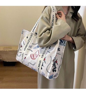Yystore Ksl1501 Kanvas Şık Banliyö Kadın Omuz Çantası Çok Renkli