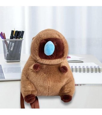 Magideal Suntek Capybara Büyük Kapasiteli Seyahat Kadın Omuz Çantası Kahverengi