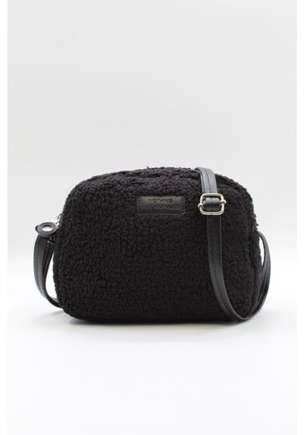 Nothing Kürklü Peluş Mini Urban Kadın Omuz Çantası Siyah