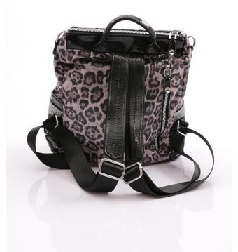 Ççs Leopar Desenli 17364R1534 Kadın Omuz Çantası Siyah