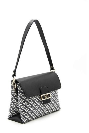 Silver & Polo Geometrik Nv1101 Geometrik Kadın Omuz Çantası Siyah