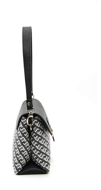 Silver & Polo Geometrik Nv1101 Geometrik Kadın Omuz Çantası Siyah