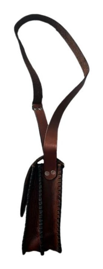 Lnleather Deri Elişçiliği Butiküretim Yoga Kadın Omuz Çantası Kahverengi