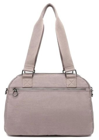 Smart Bags Krinkıl Metalik Kumaş Smbmt11 Kadın Omuz Çantası Vizon