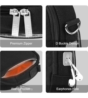 Sunnystore Ss YuekedaHawe El Isıtıcı Messenger Kadın Omuz Çantası Gri