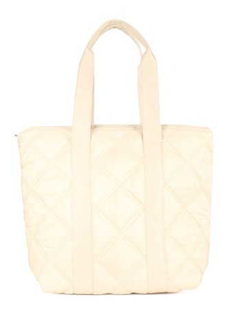 Luwwe Bag'S Anne Boy Paraşüt Kumaş Shopper Tarz 10610 Krem Kadın Omuz Çantası Krem